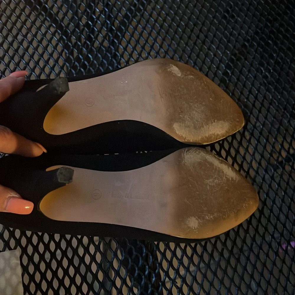 Elegant Black Kelly & Katie suede Women's Heels - Picture 6 of 6